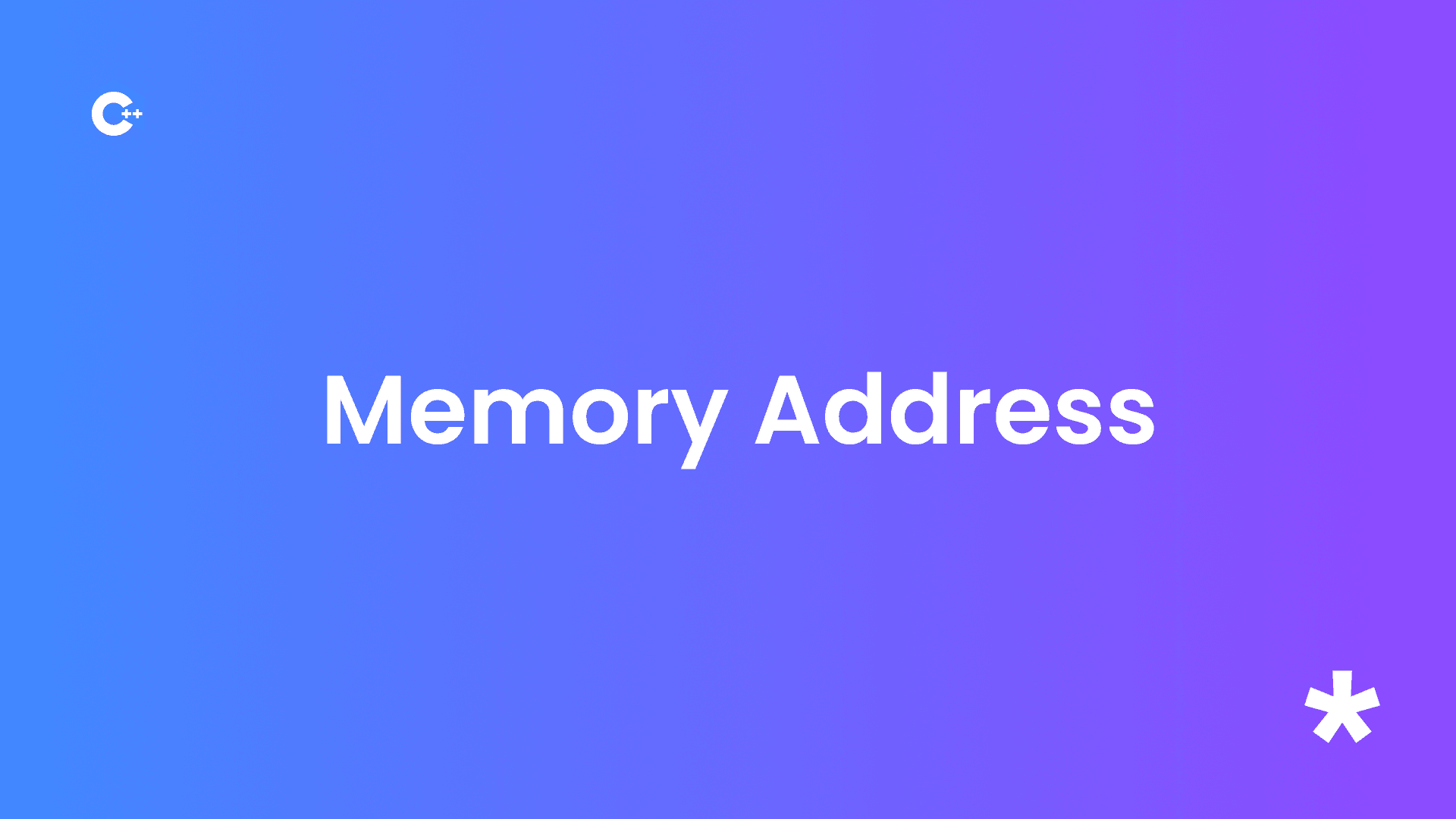 Les adresses mémoires en C++