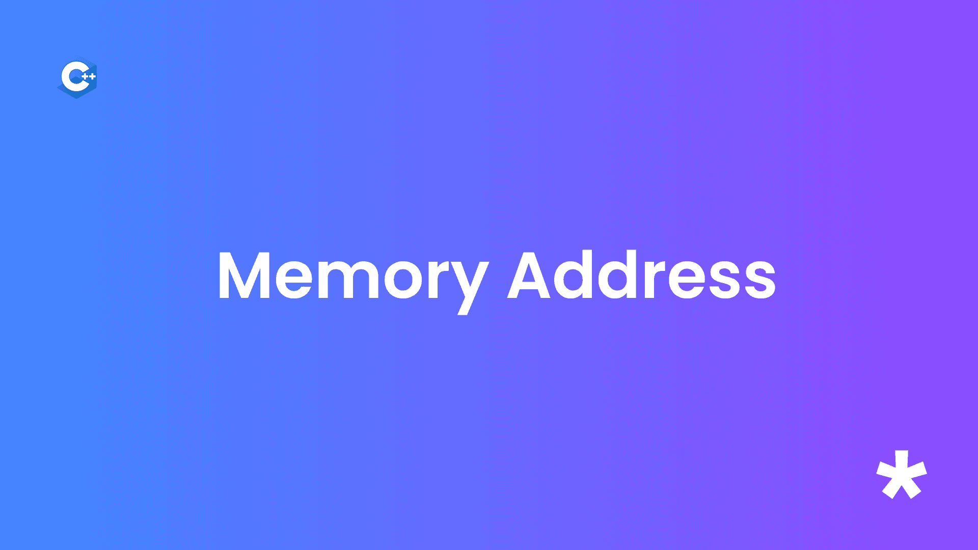 Les adresses mémoires en C++